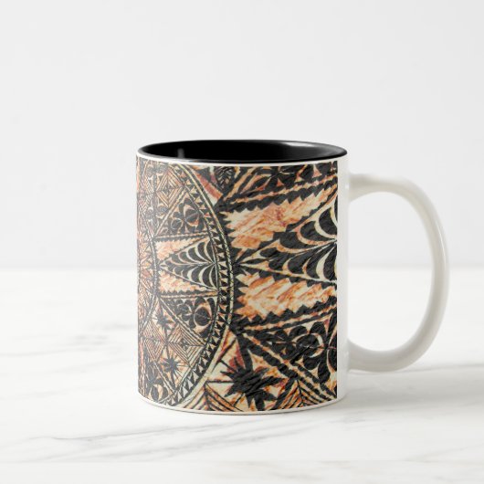 Kapa Primitive Hawaiian Tattoo Tapa Tweekleurige Koffiemok (Rechts)