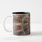 Kapa Primitive Hawaiian Tattoo Tapa Tweekleurige Koffiemok (Links)