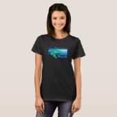 Kapa'a Beach Hawaii Swimming Honu T-shirt (Voorkant volledig)