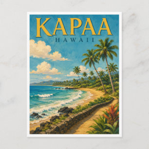 Kapaa Hawaii Coconut Coast GeoSaga Briefkaart