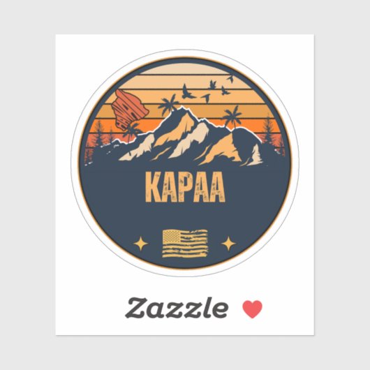 Kapaa, Hawaii Sticker (Vel)