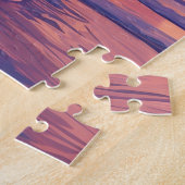 Kapaa Kauai Hawaii Beach Sunset Palm Tree Retro Legpuzzel (Zijkant)