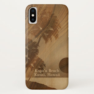 Kapaa Sunset Hawaiian Faux Koa Wood Case-Mate iPhone Case
