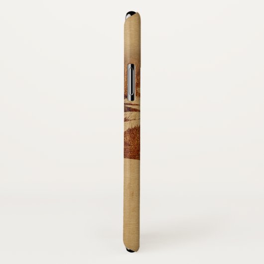 Kapaa Sunset Hawaiian Faux Koa Wood Twin Palm Case-Mate iPhone Case (Achterkant / rechts)