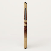 Kapaa Sunset Hawaiian Faux Koa Wood Twin Palm Case-Mate iPhone Case (Achterkant/links)