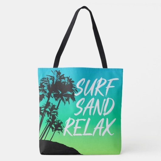 Kapaa Sunset Hawaiian Palm Tree omkeerbaar Tote Bag (Voorkant)