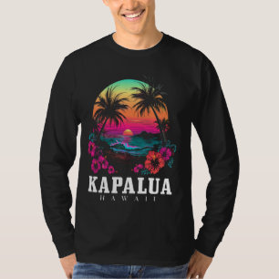 Kapalua Hawaii Hawaiian Hibiscus Flowers Surfer So T-shirt
