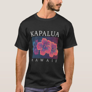 Kapalua Hawaii Hawaiian Hibiscus Flowers Surfer So T-shirt