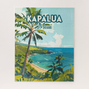 Kapalua Maui Hawaii Bay Beach Vakantie Retro Legpuzzel