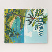 Kapalua Maui Hawaii Bay Beach Vakantie Retro Legpuzzel (Horizontaal)