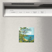 Kapalua Maui Hawaii Bay Beach Vakantie Retro Magneet (Insitu (Vaatwasser))