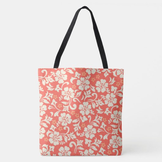 Kapalua Pareau Hawaiian Hibiscus Beach Bag Tote Bag (Voorkant)