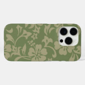 Kapalua Pareau Hawaiian Hibiscus Olive Case-Mate iPhone Case (Achterkant (horizontaal))