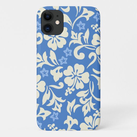 Kapalua Pareau Hawaiian Hibiscus Periwinkle Case-Mate iPhone Case (Achterkant)