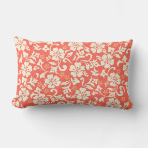 Kapalua Pareau Hawaiian Hibiscus Reversible Stripe Kussen