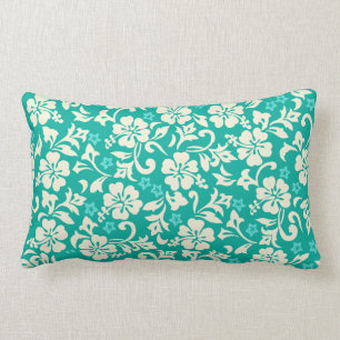 Kapalua Pareau Hawaiian Hibiscus Reversible Stripe Kussen