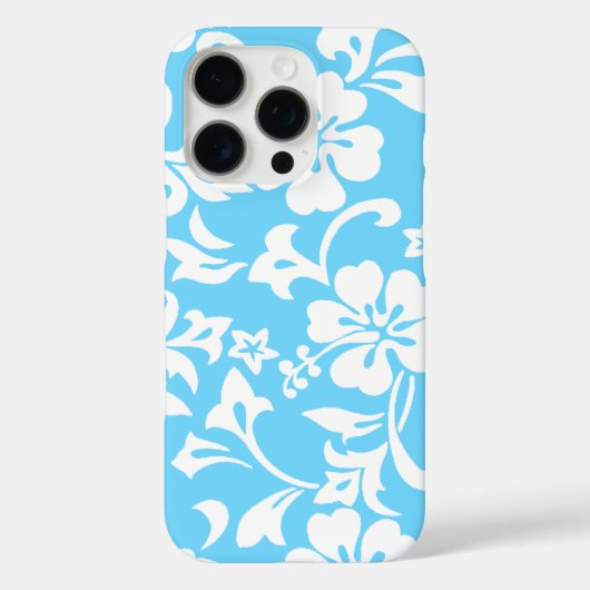 Kapalua Pareau Hawaiian Hibiscus Turquoise Case-Mate iPhone Case (Achterkant)