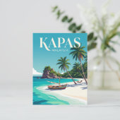 Kapas-eiland Maleisië Briefkaart (Staand voorkant)