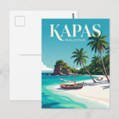 Kapas-eiland Maleisië Briefkaart (Voorkant / Achterkant)