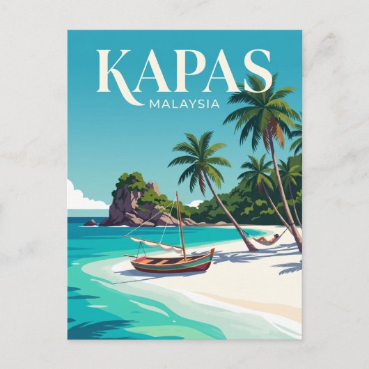Kapas-eiland Maleisië Briefkaart (Voorkant)