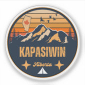 Kapasiwin, Alberta Sticker (Voorkant)