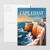 Kape Kust Kasteel Ghana Briefkaart (Voorkant / Achterkant)