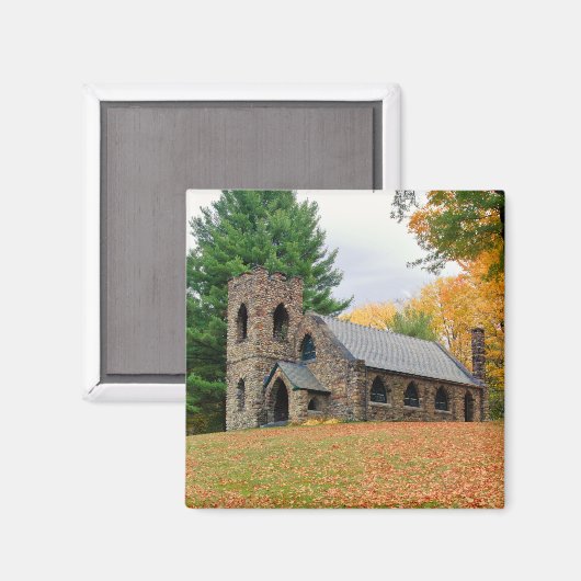 Kapel in herfst magneet (Voorkant / Achterkant)
