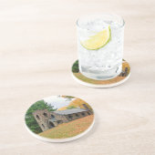 Kapel in herfst zandsteen onderzetter (Zijkant)