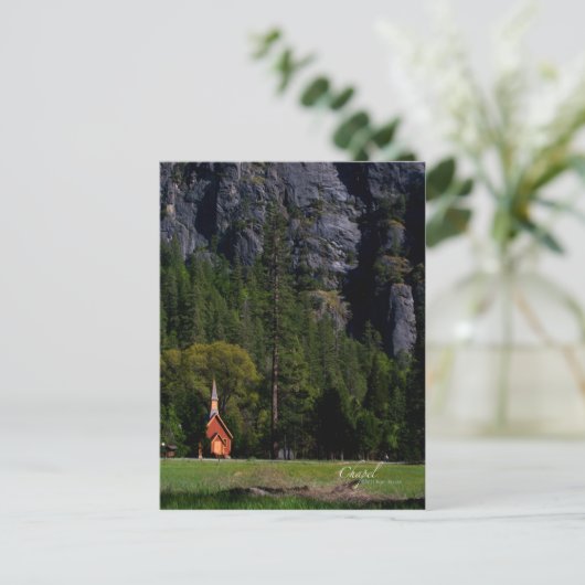 Kapel in het Yosemite Briefkaart (Staand voorkant)