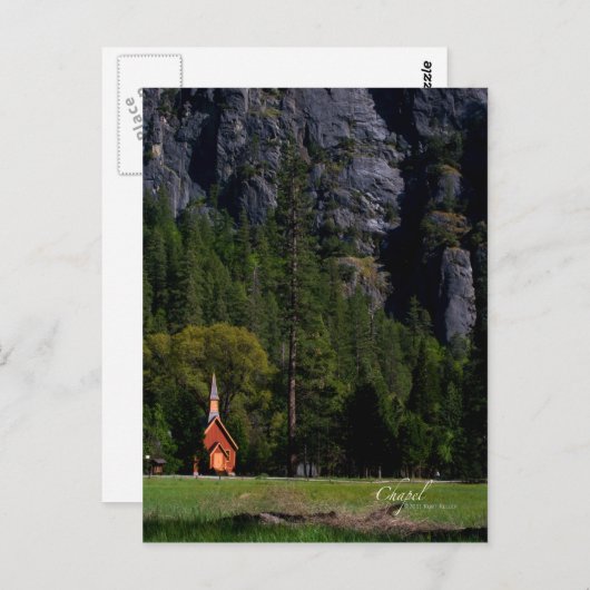 Kapel in het Yosemite Briefkaart (Voorkant / Achterkant)