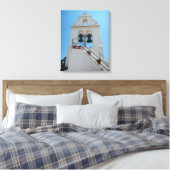 Kapel in Mouse Island, Korfoe, Griekenland Canvas Afdruk (Insitu (Slaapkamer))