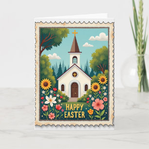 Kapel Lente Bloemen Wenskaart Kaart