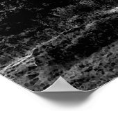 Kapel op een weg naar de zon monochroom Poster (Hoek)