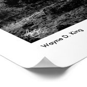 Kapel op weg naar de zon monochrome Kaart Poster (Hoek)