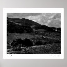 Kapel op weg naar de zon monochrome Kaart