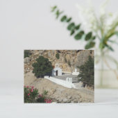 Kapel, St Paul's Bay, Lindos, Rhodos. Briefkaart (Staand voorkant)