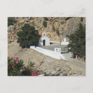 Kapel, St Paul's Bay, Lindos, Rhodos. Briefkaart