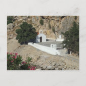 Kapel, St Paul's Bay, Lindos, Rhodos. Briefkaart (Voorkant)