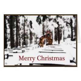 Kapel van de Bossen in een Snowy Glow Christmas Ka