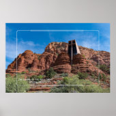 Kapel van het Heilige Kruis, Arizona Poster (Voorkant)