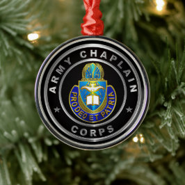 Kapelaan Korps Kerstmis Metalen Ornament