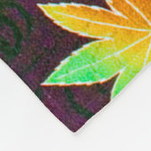 Kapelblad en loopwater, Japans ontwerp Fleece Deken (Hoek)