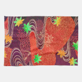 Kapelblad en loopwater, Japans ontwerp Theedoek (Horizontaal)