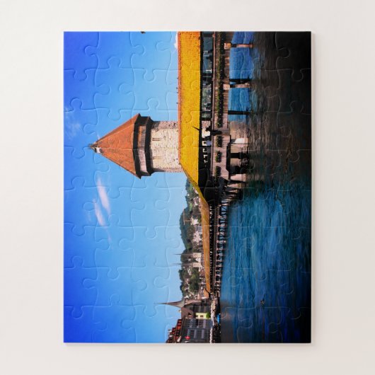 Kapelbrug Luzern Zwitserland Legpuzzel (Verticaal)