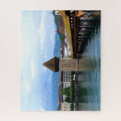 Kapelbrug - Mt Pilatus - Luzern Zwitserland Legpuzzel (Verticaal)