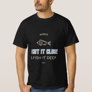 KAPER IK KNIP HET KORT & VIS HET DIEP T-SHIRT