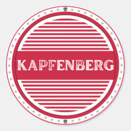 Kapfenberg City Pride Embleem – Oostenrijkse ident Ronde Sticker