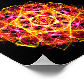 Kapha Dosha Balancing Ayurveda Mandala Poster (Hoek)