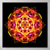 Kapha Dosha Balancing Ayurveda Mandala Poster (Voorkant)