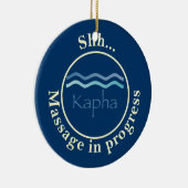 Kapha (water) Massage door Hangers Keramisch Ornament (Rechts)